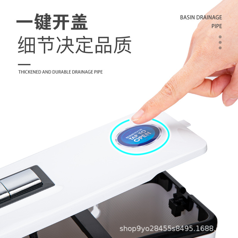 Household squat toilet, toilet water tank, bathroom thickened wall-mounted water tank, toilet squat pit project, flushing water tank Specification drawing