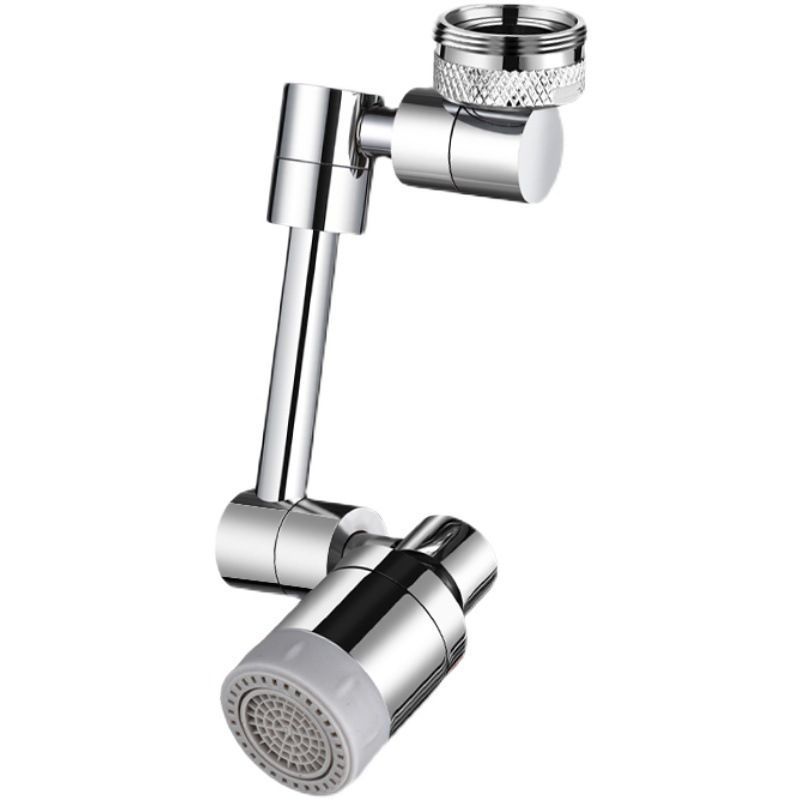 1080-degree faucet face wash basin copper universal mechanical arm rotatable bathroom hair wash basin extension splash-proof water Item Picture