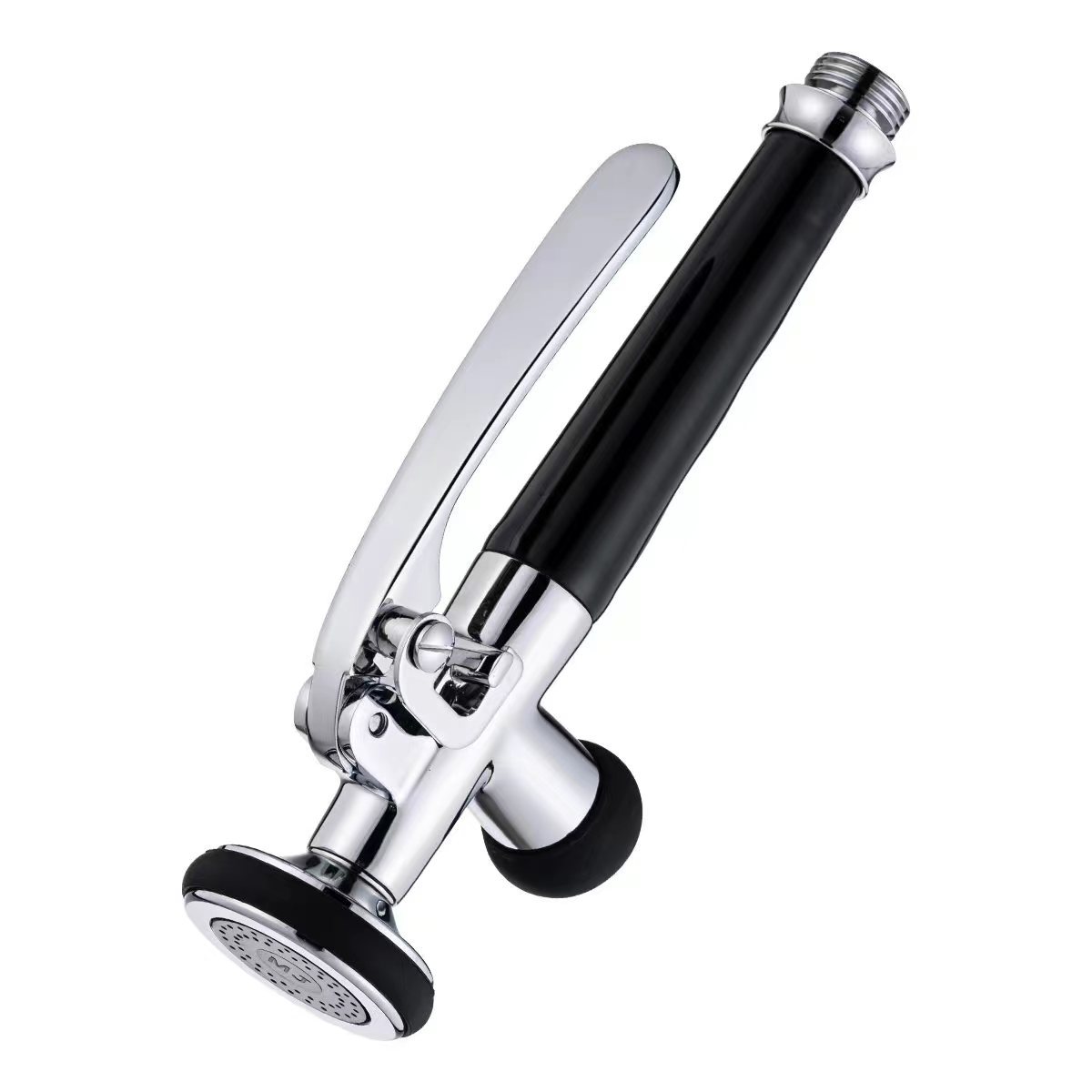 Copper-electroplated small flower sprinkler nozzle, hand-held press-type spray gun head, water outlet spring vegetable basin, pull-out faucet, pressure-increasing nozzle Item Picture