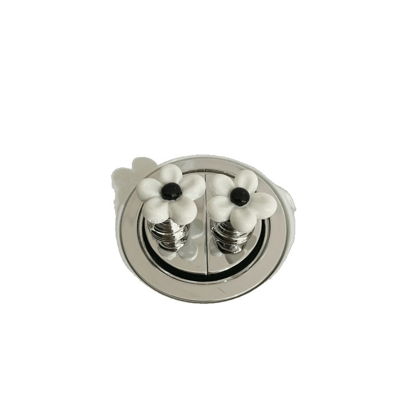 Nail art toilet press button, Xiaoxiangfeng color series creative special bathroom water tank switch flush press accessory Item Picture