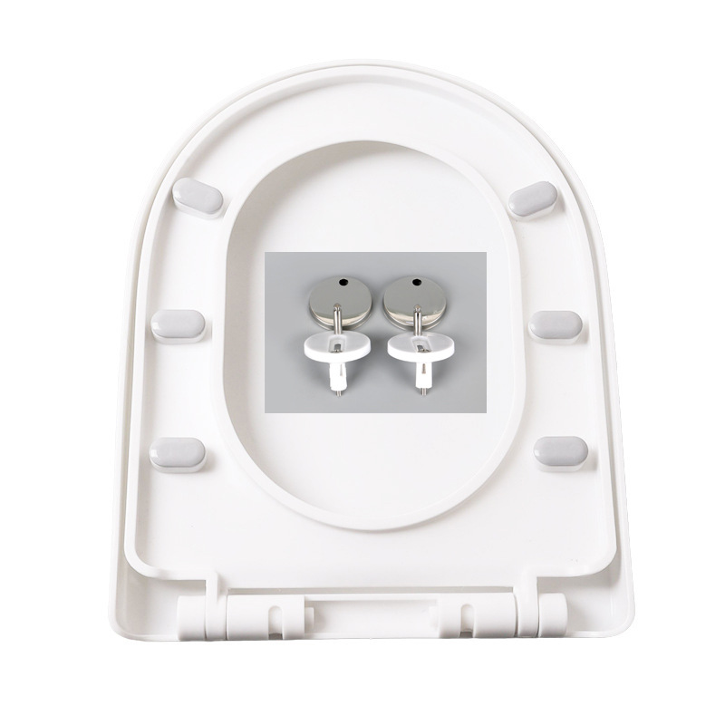 Household universal thickened slow-lowering toilet seat cover, U-shaped and V-shaped toilet seat cover accessories manufacturer Item Picture