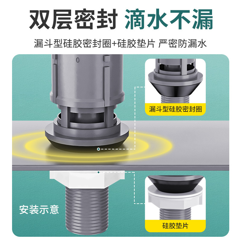 Toilet tank accessories, water inlet valve, universal upper drain valve, water pump, toilet bowl, flushing tank, float ball accessories Specification drawing