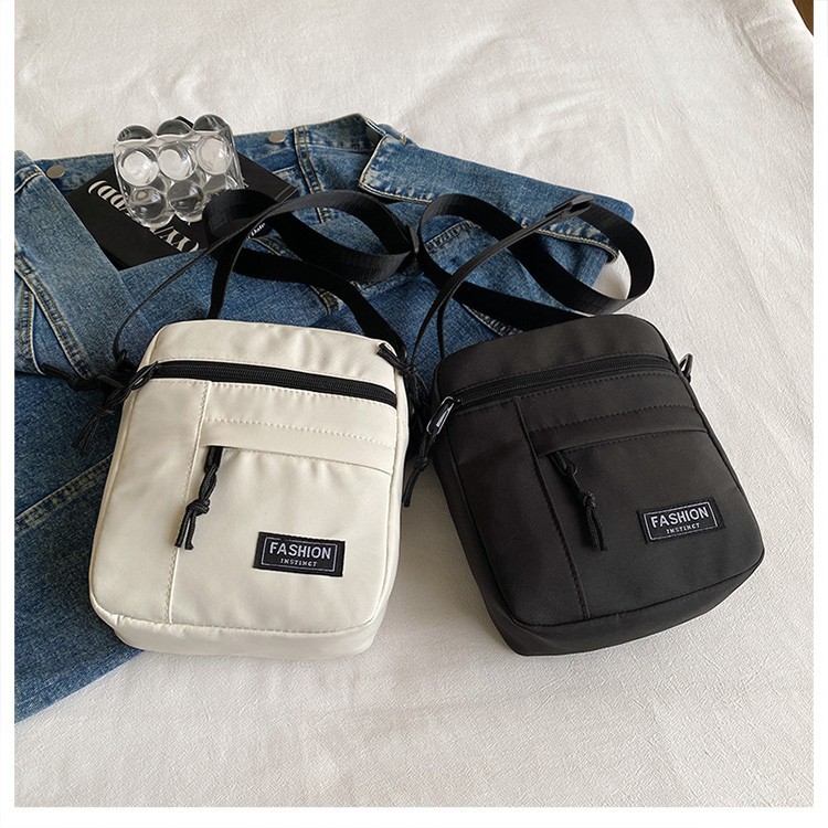 New Japanese streetwear brand single-shoulder bag, men's workwear style mini backpack, ins lightweight women's mobile phone crossbody bag Specification drawing