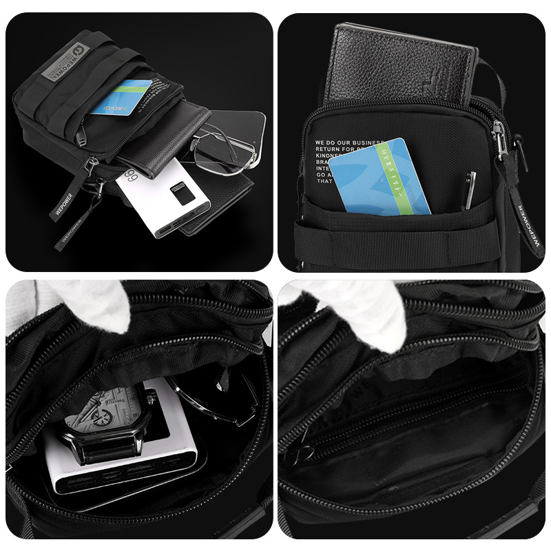 WEPOWER's new outdoor commuting lightweight wearable waist bag is a trendy and fashionable water-resistant crossbody single-shoulder bag Application Scenario
