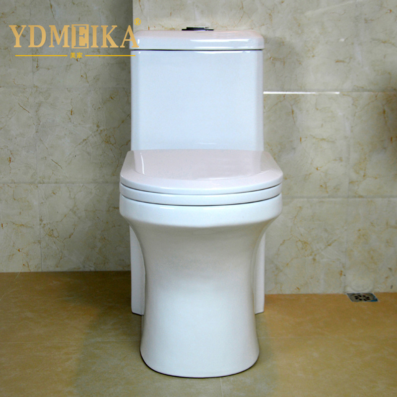 Guangdong Large pipe high-temperature ceramic toilet, Super vortex siphon integrated ordinary flush toilet, Meijia Sanitary Ware T034 Application Scenario