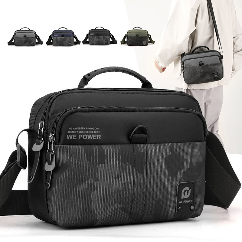 WEPOWER's new cross-border men's single-shoulder bag, casual multi-functional waist bag, nylon business men's crossbody bag full figure