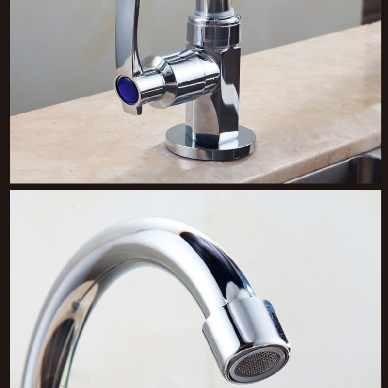 Kitchen faucet, universal folding single-tube sink, water purifier, balcony stainless steel single-cooling faucet Application Scenario
