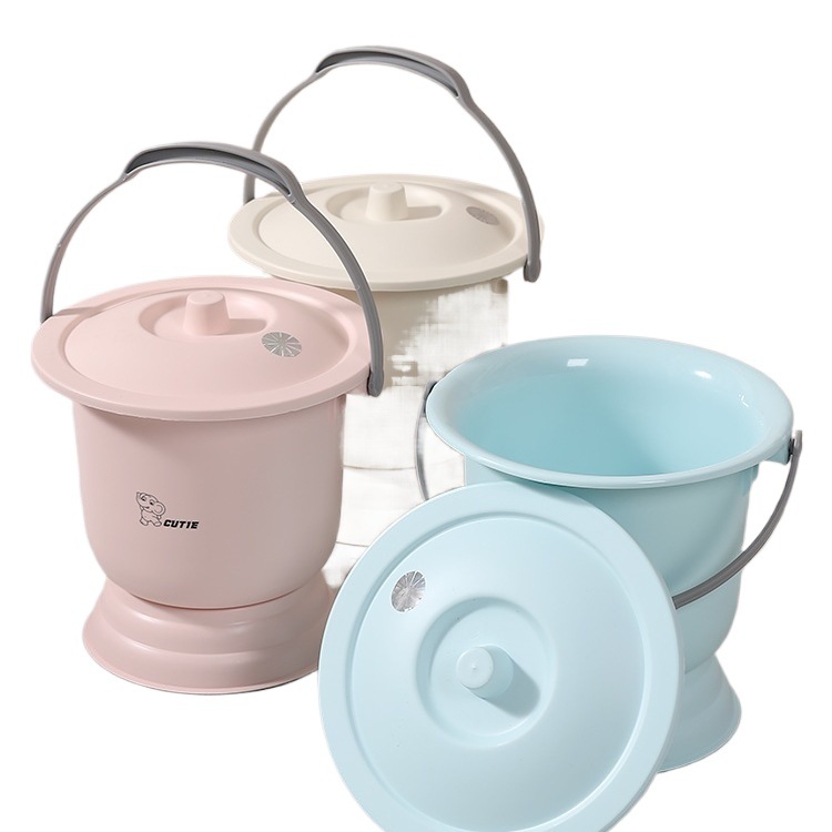 Adults, household spittoons, pregnant women, urine buckets, anti-odor, women's bedrooms, elderly urinals, urinals, urinals with LIDS, hand-held Item Picture