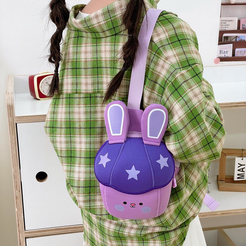 Super cute little rabbit children's chest bag, small backpack, boys going on outdoor trips, girls adorable baby loose change bag Specification drawing