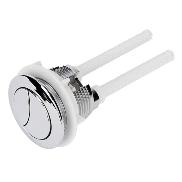 Cross-border toilet tank button 38mm double-key switch circular valve stem button water-saving toilet bathroom accessories full figure