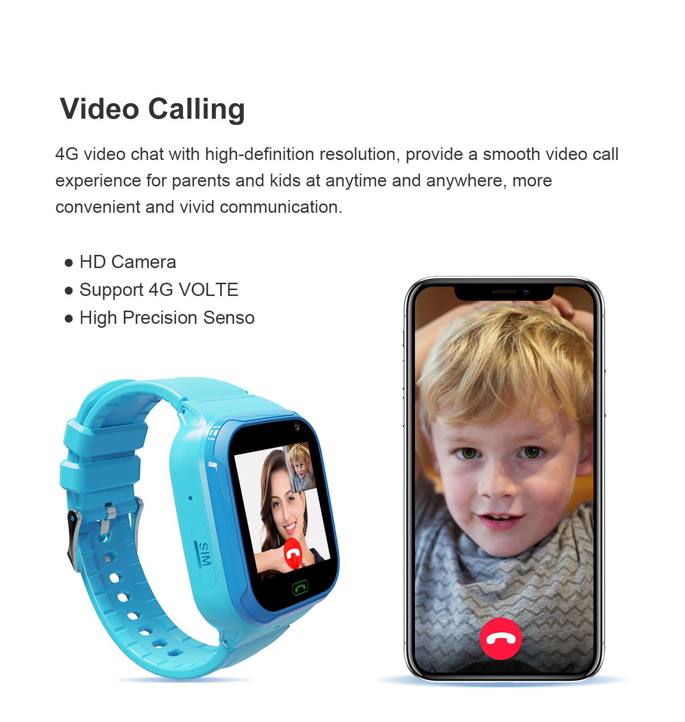LT36 Smart student camera watch Video call full network compatible, available in stock, multi-language micro-chat and phone call Application Scenario