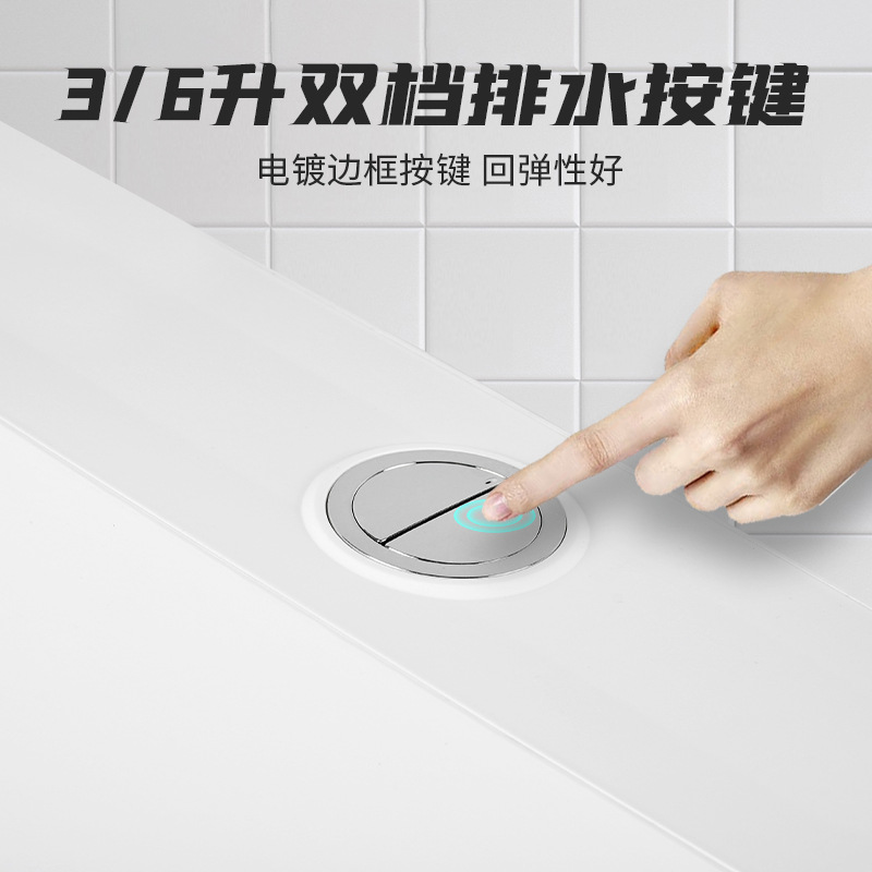 Household thickened imitation ceramic No. 06 toilet squat water tank, bathroom project water tank, dry toilet renovation flushing water tank details Picture