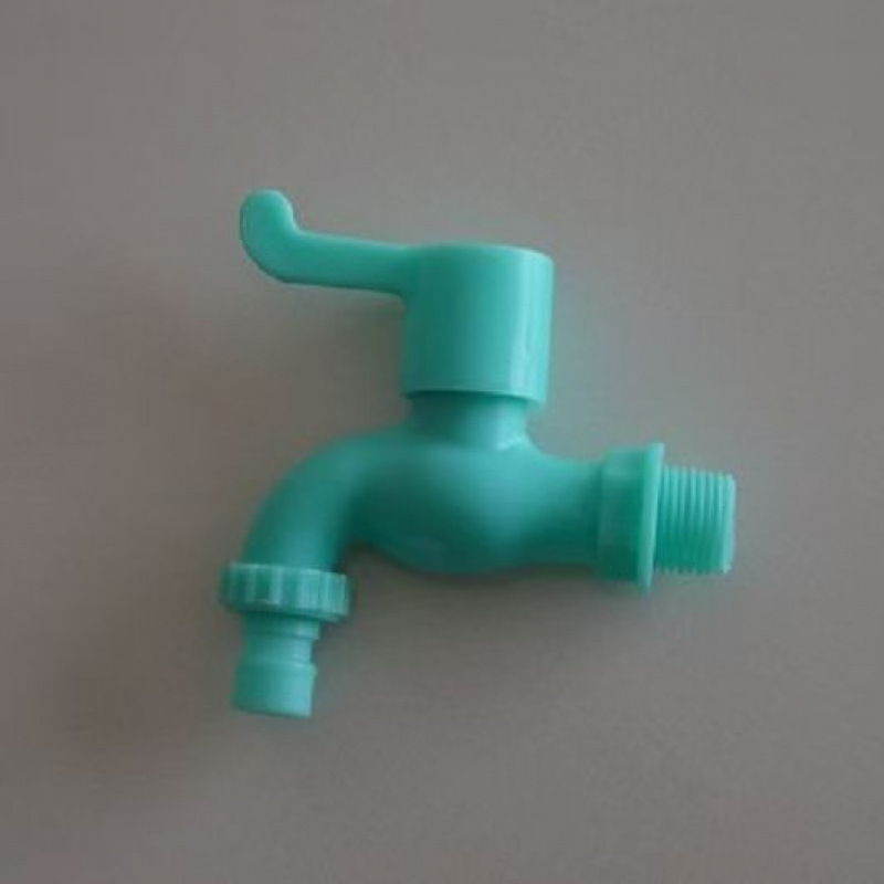 Anti-freezing and frost-resistant faucet, sun-resistant and UV-resistant, emerald green, plastic for washing machine mop sink, one piece with free shipping Specification drawing