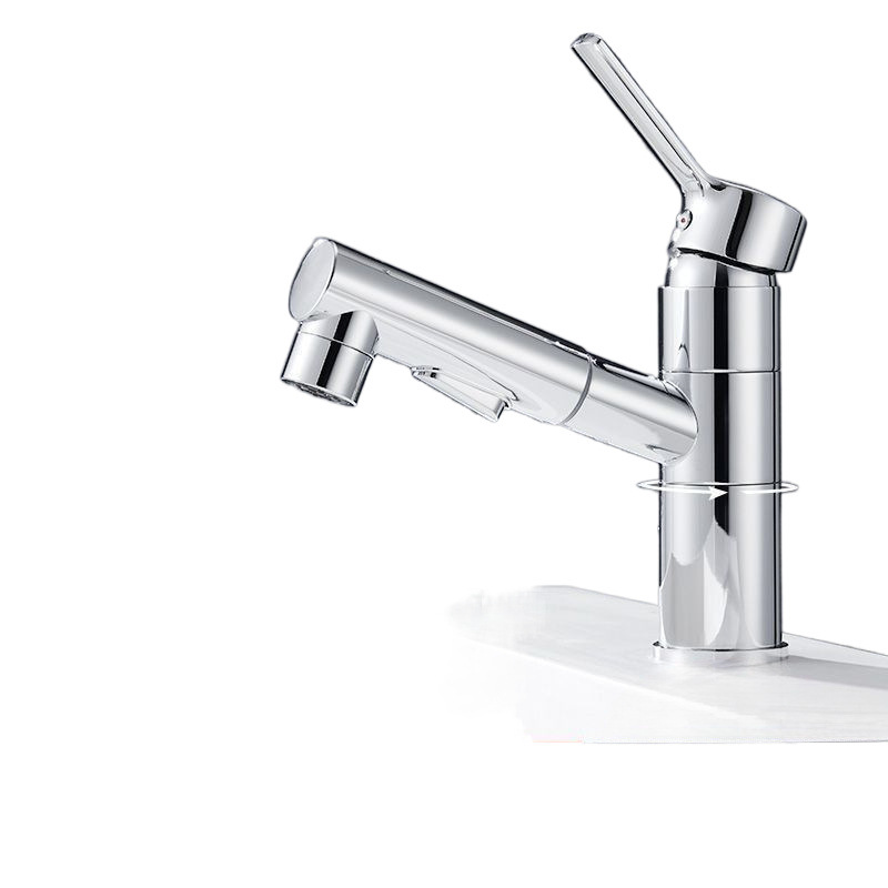 All-copper rotating pull-out washbasin, washbasin, surface basin, bathroom countertop, hot and cold water faucet, factory wholesale one piece Item Picture