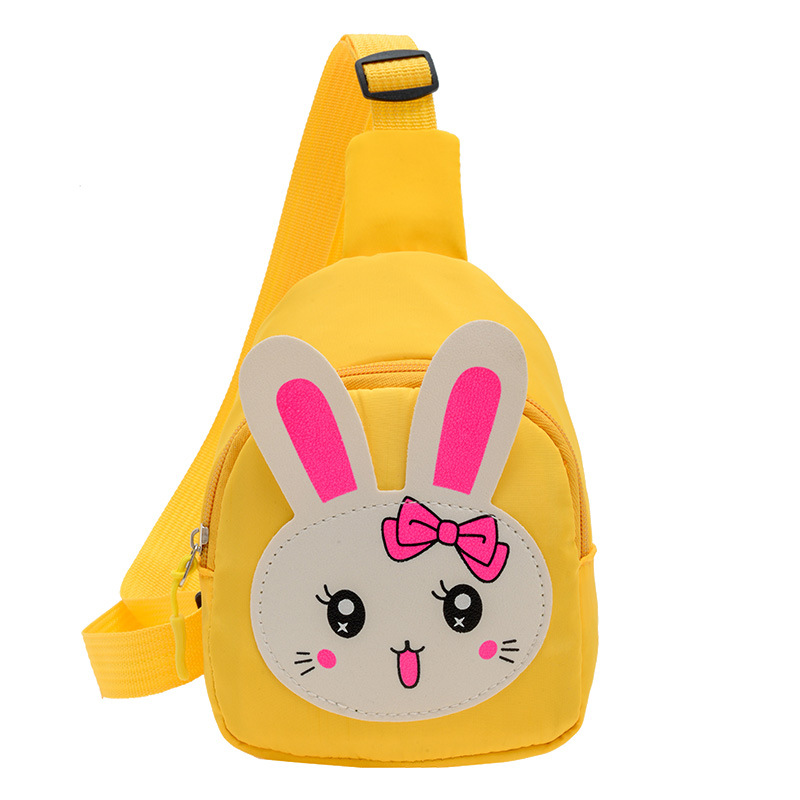 Cute children's small bag, cartoon rabbit girl crossbody bag, kindergarten baby canvas loose change accessory bag Item Picture