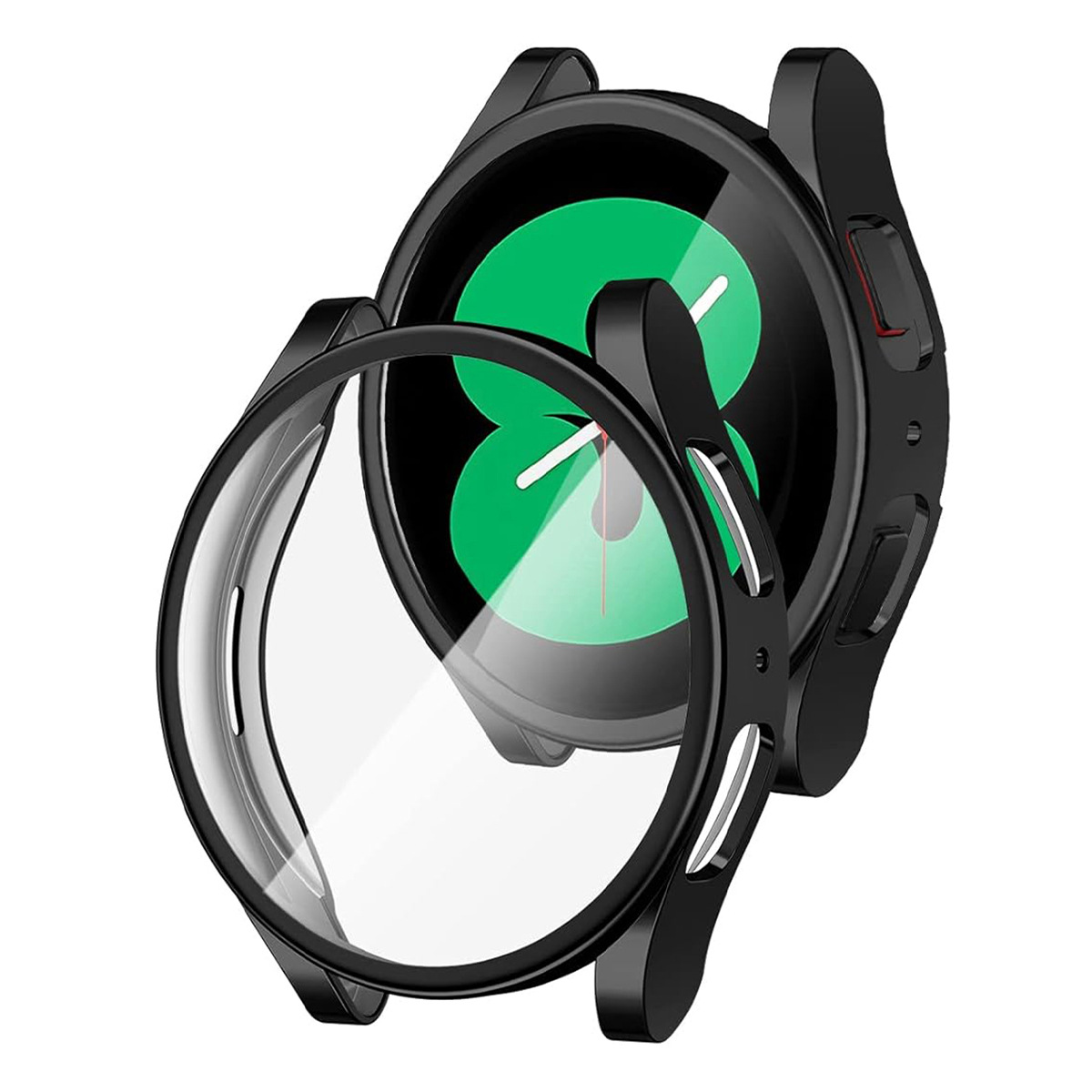 Applicable to Samsung galaxy Watch 7/6/5 watch case, TPU full cover electroplated shockproof case Specification drawing