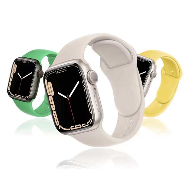 Suitable for apple silicone watch straps: Apple iWatch 8/9/Ultra Smart Sport S10 watch strap S7 details Picture