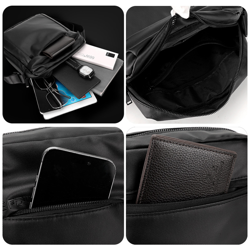 WEPOWER's new men's crossbody bag, a large-capacity casual crossbody bag, and a single-shoulder bag for outdoor travel and commuting Application Scenario