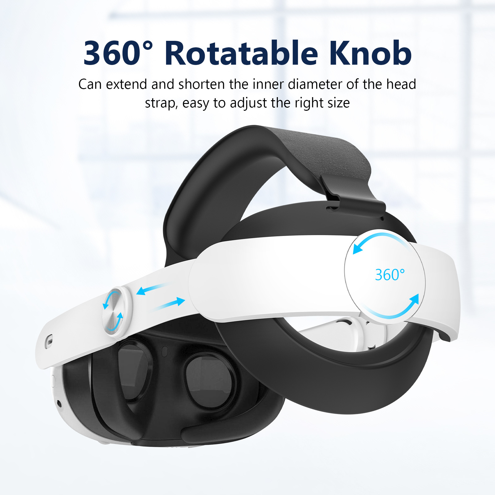 The new Oculus quest3 headset RGB adjustable headset 6000 mah VR headset accessory Item Picture