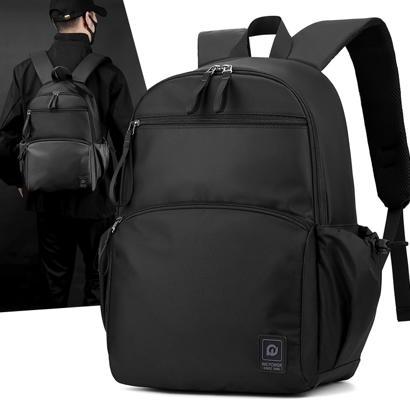 WEPOWER's new men's large-capacity backpack, business computer bag, college student schoolbag and travel backpack full figure