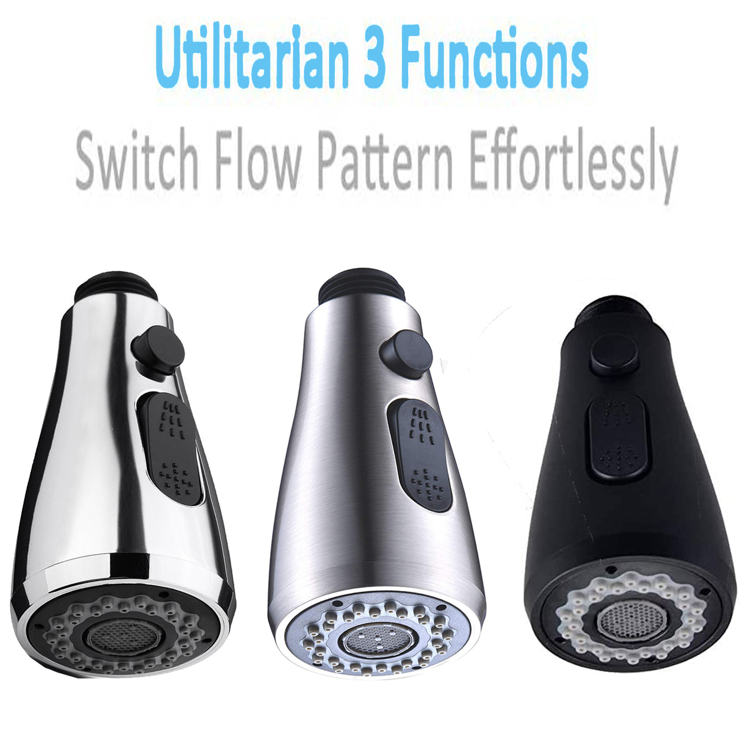 Factory bathroom sink, pull-out faucet, pull-out kitchen showerhead, three-function, can pause the pull-out showerhead full figure