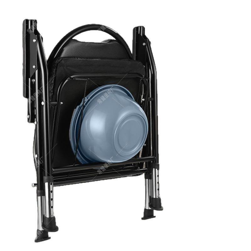 Elderly and pregnant women's toilet, household mobile toilet, bathroom anti-slip chair, reinforced foldable anti-splash toilet chair, sturdy Item Picture