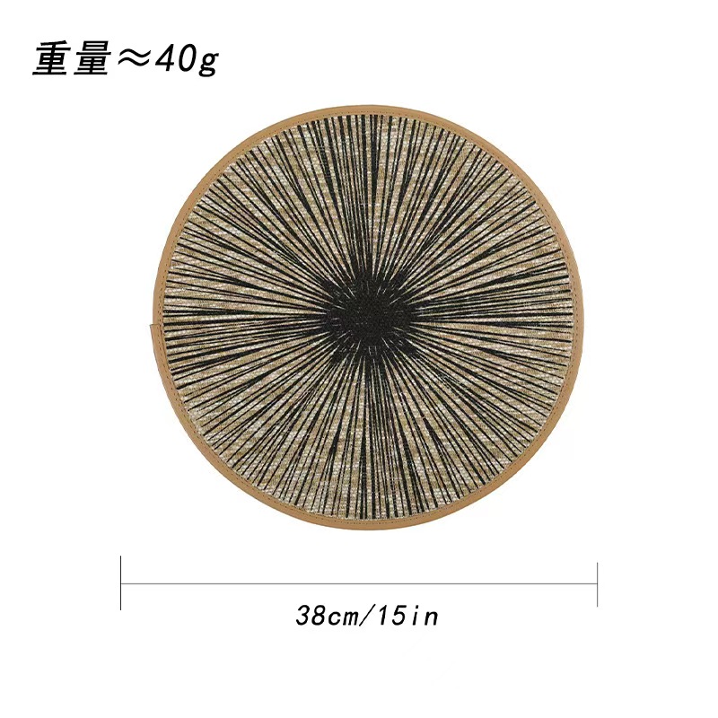 餐垫/编织桌垫/杯垫硅胶/餐垫皮革/硅藻土杯墊白底实物图