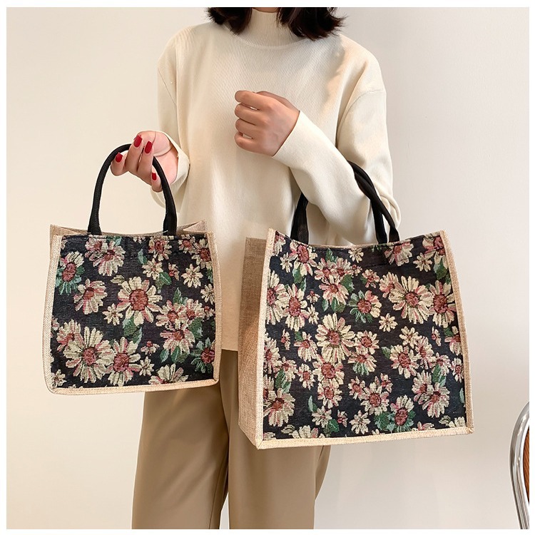 Large-capacity tote bag for women, 2024 new hand-held student commuting single-shoulder bag, fashionable hand-held mommy bag, cross-border Specification drawing