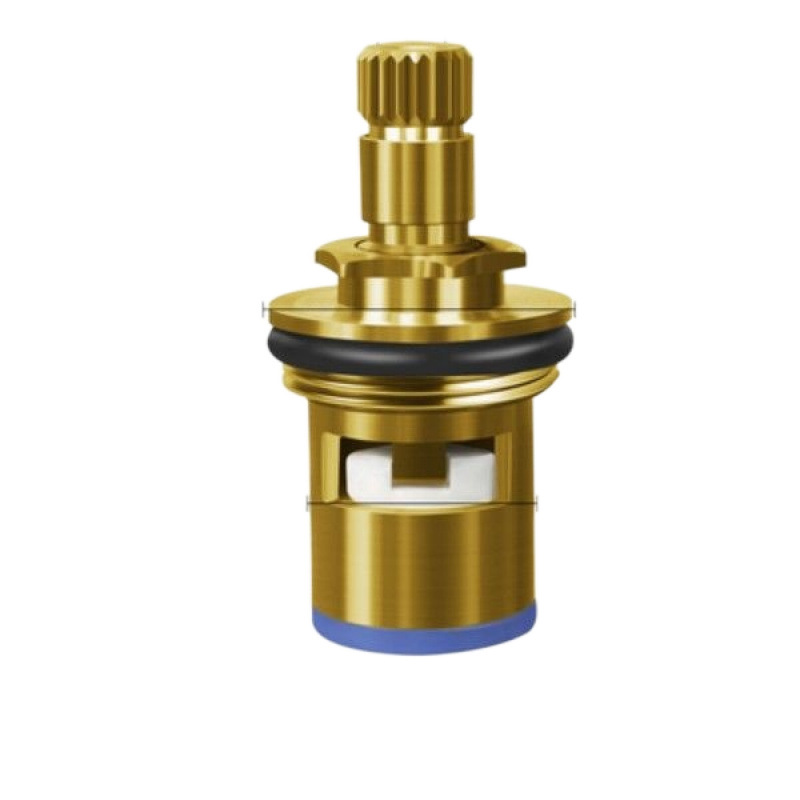 Universal faucet valve core, triangle valve, single cold and hot water ceramic accessories, all-copper 4-minute quick-boiling faucet core Item Picture