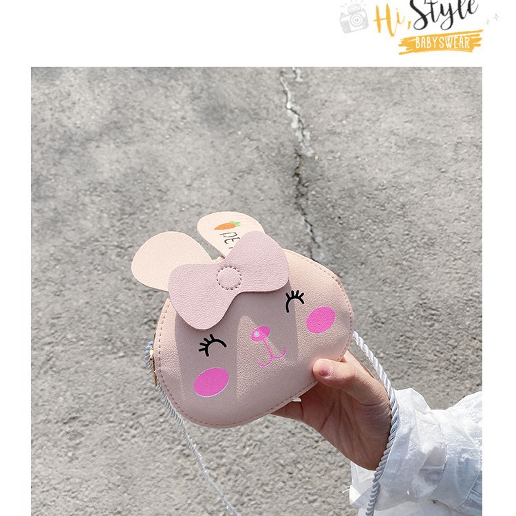 Children's crossbody bag, baby fashion girl bag, princess cute little bag, single-shoulder bag, cartoon small backpack, coin purse Specification drawing