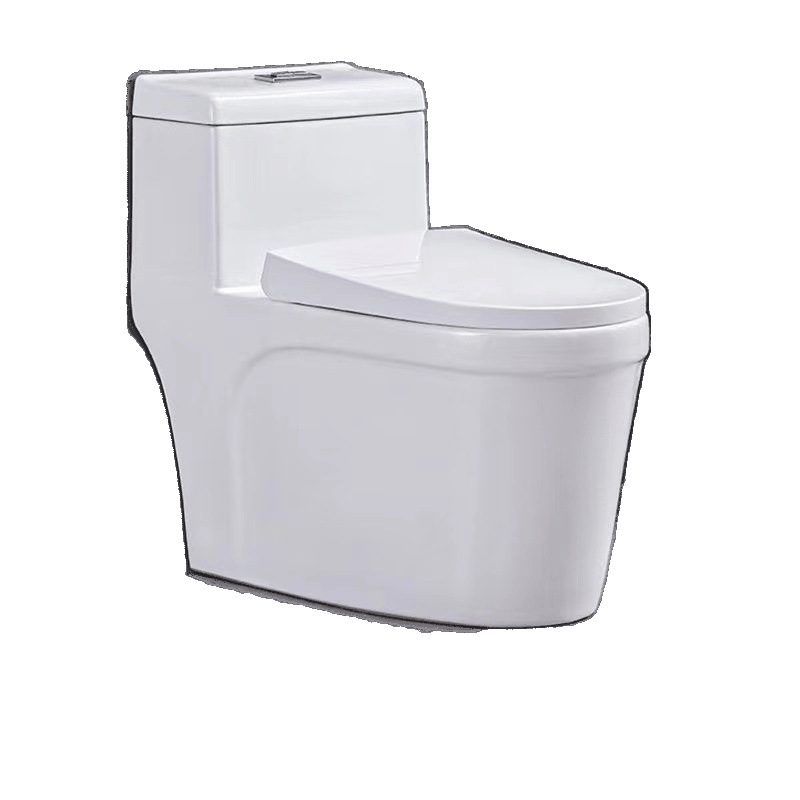 Toilet seat, home bathroom ceramic silent siphonic super cool water pump, small apartment water-saving direct flush toilet seat Item Picture