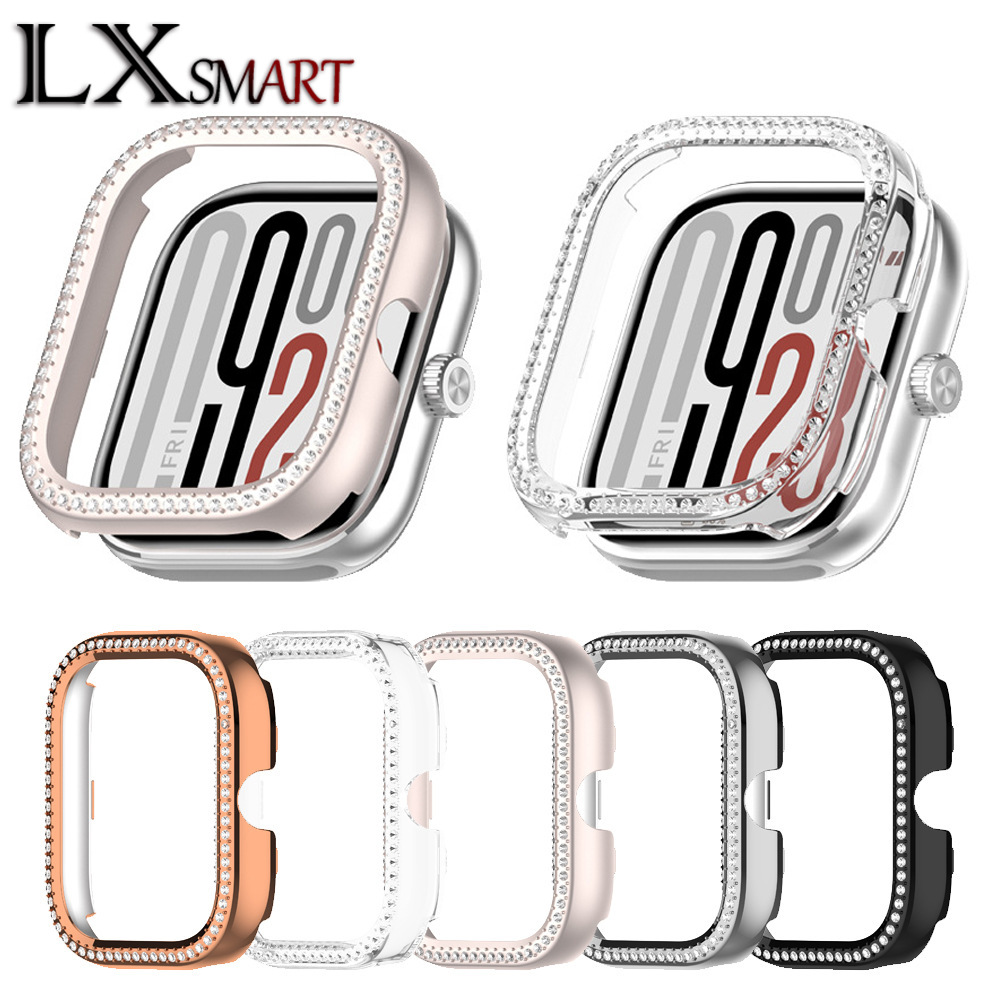 Suitable for RedmiWatch 4/5 hollow protective case PC diamond-encrusted RedmiWatch5A/5L watch half-case full figure