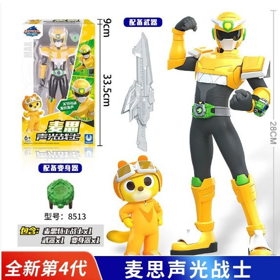 Mini Agents Fortlucy Max audio-visual Transformation Action Figure Toy figurine for boys and children Specification drawing