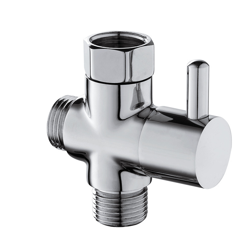 Amazon's best-selling toilet cold water distributor, toilet spray gun, three-way connector, US standard 7/8, US standard teeth 15/16 details Picture