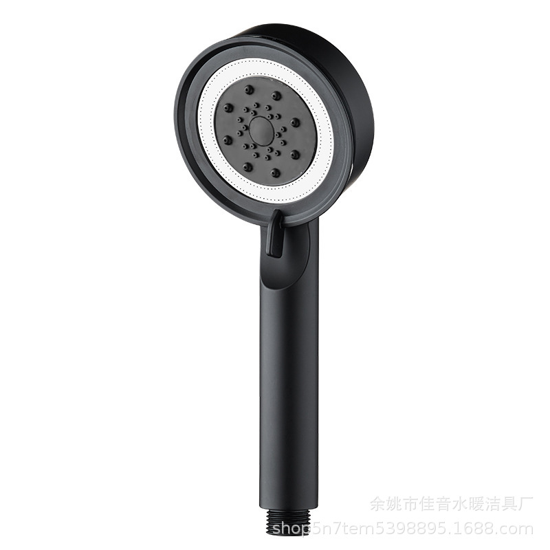 Best-selling Black Knight handheld showerhead, pressurized showerhead pipe, shower head, handheld showerhead, no-drilling stand set Item Picture