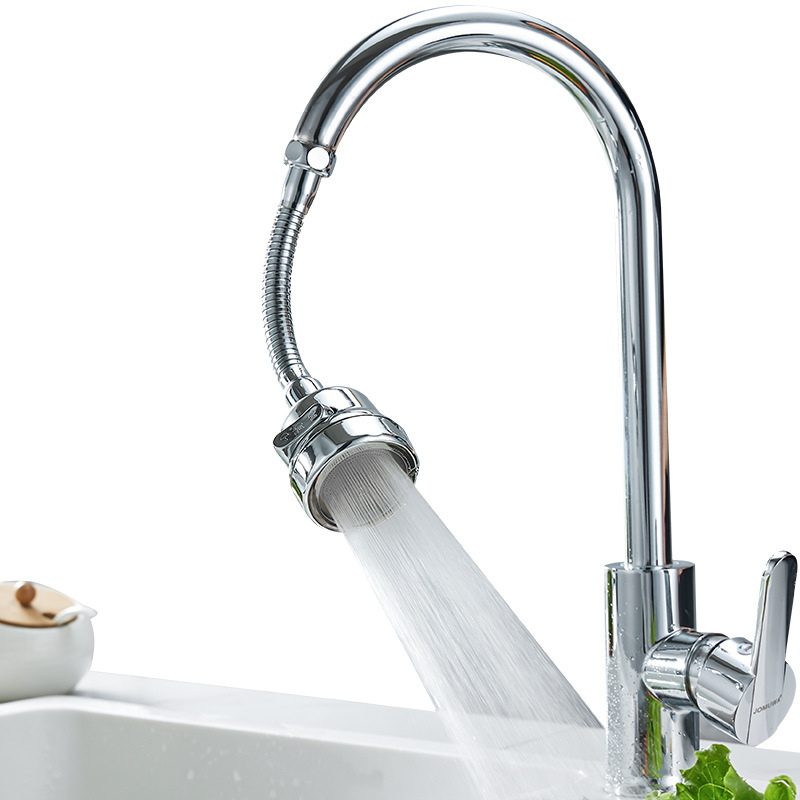 Faucet splash-proof head, kitchen three-speed pressurized shower head, water-saving device, extended extender, faucet aerator Item Picture