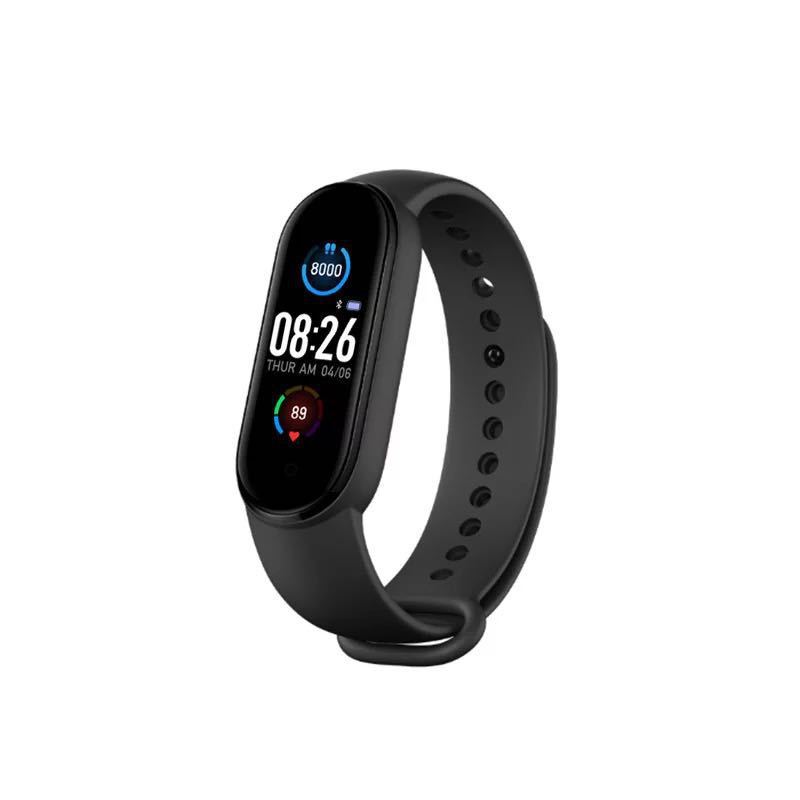 M5 Wired charging/magnetic smart bracelet, sports heart rate and blood pressure, color screen bracelet pedometer, gift factory shipment details Picture