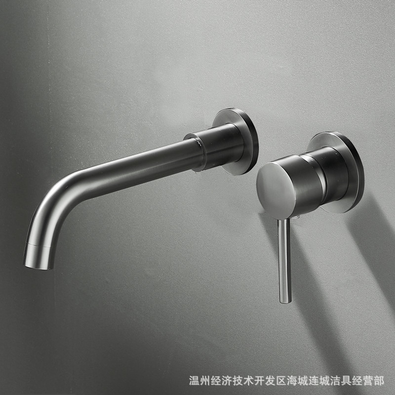 All-copper body mixing valve, concealed cold and hot washbasin faucet, wall-mounted washbasin faucet, Amazon export Application Scenario