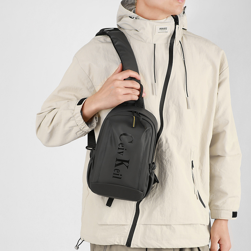 Cross-border waterproof bag, casual and fashionable crossbody bag, men's sports chest bag, multi-functional backpack, large-capacity single-shoulder bag Application Scenario