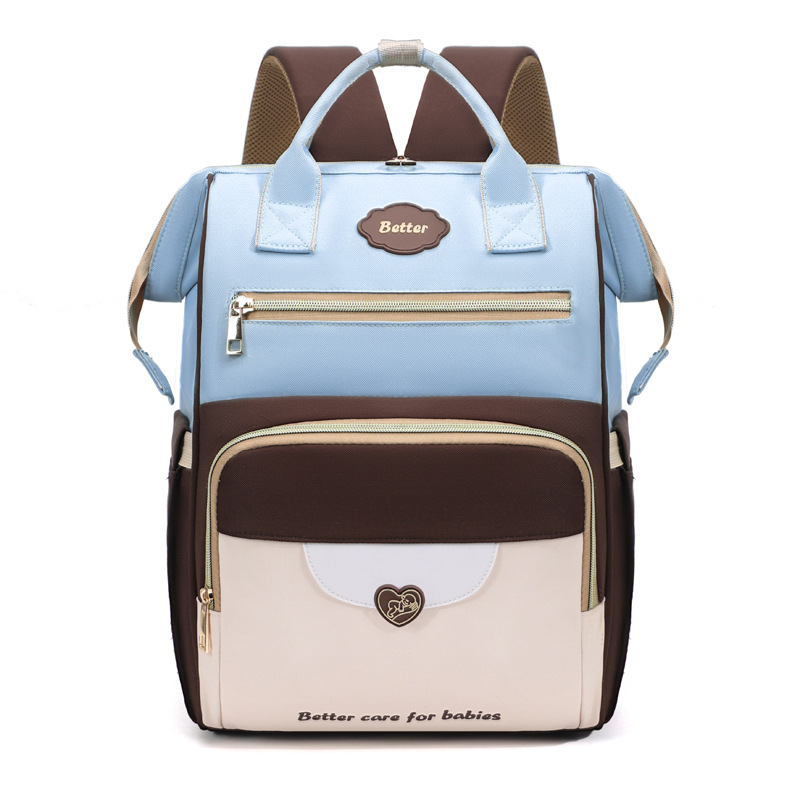 New high-appearation-level mommy bag, multi-functional hand-held mother and baby bag, mom's double-shoulder insulated bag, large-capacity double-shoulder bag details Picture