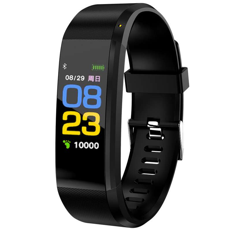 115plus Color Screen Smart Bracelet Heart Rate, Blood pressure, Sleep Health, Waterproof, sports, step-counting smart watch full figure
