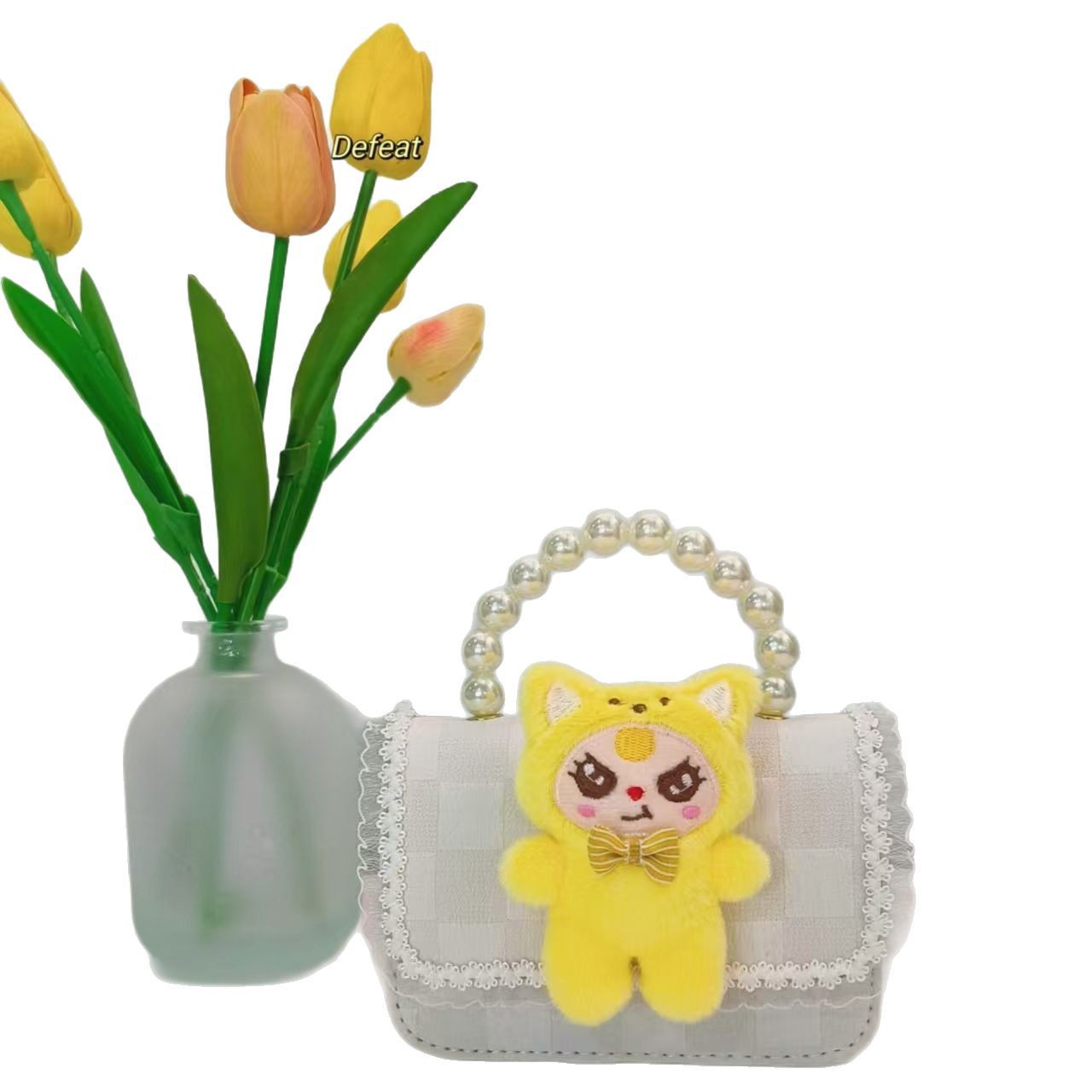 Plush toys, children's bags, pearl handbags, little girls, princess bags, chain bags, crossbody bags, accessory bags Item Picture