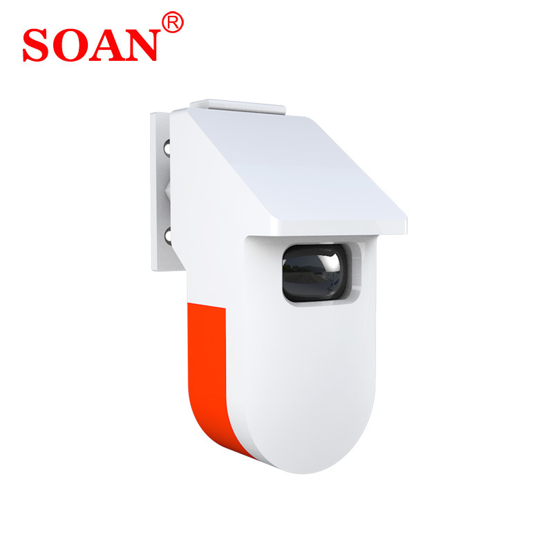 Graffiti APPwifi Outdoor infrared alarm, outdoor sound and light anti-theft alarm, wireless alarm details Picture