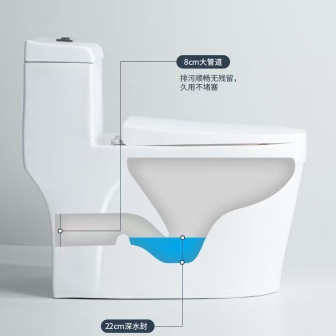 Wall-mounted toilet, rear-seat type, rear water outlet, horizontal, side, left and right drainage, large-diameter anti-odor toilet delivery service details Picture