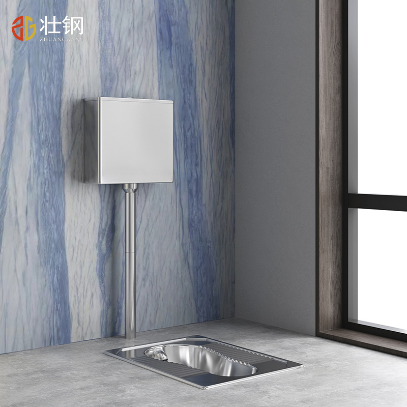 Zhuanggang 304 stainless Steel squat Toilet Factory Direct sales, bathroom squat toilet, squat pit type squat toilet bowl, anti-odor squat toilet Application Scenario