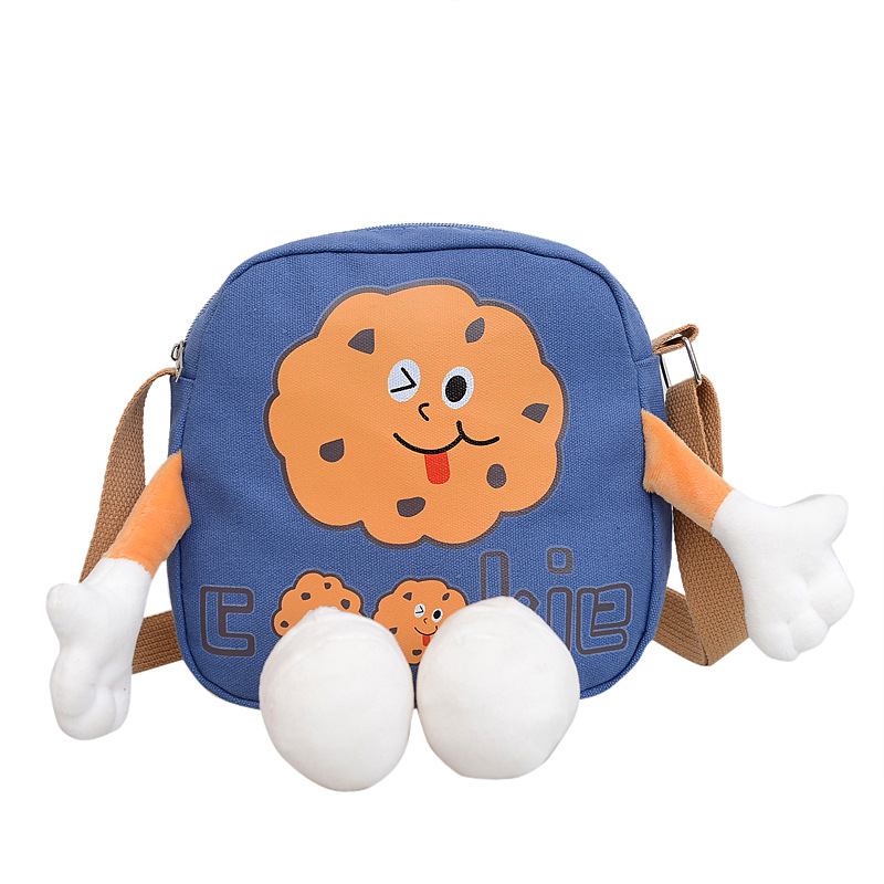 Wholesale Japanese Instagram super cute 2024 new style Quqi cake canvas double-shoulder, single-shoulder crossbody student commuting bags Item Picture