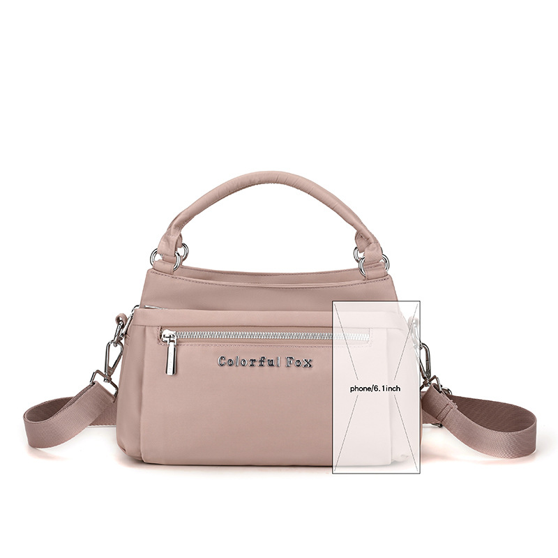 Colorful Fox Custom women's fashion handbag, Korean-style trendy single-shoulder bag, multi-layer water-resistant crossbody bag Item Picture