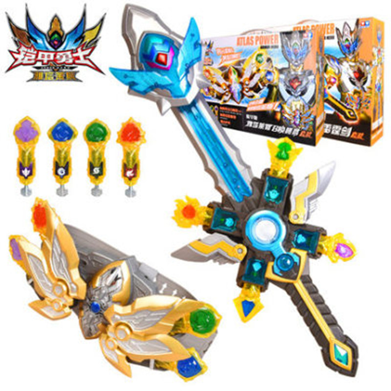 Kaijia Warriors Deluxe Edition Yatales Summoning Belt Set, Heaven and Earth Thunder Sword Set, Children's Toy Gift Box full figure