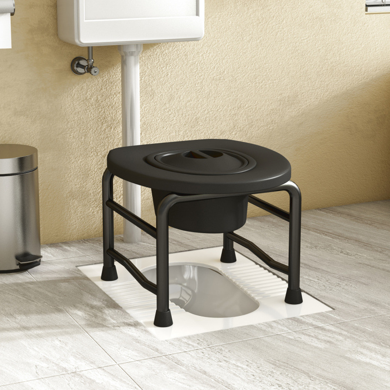Elderly people's toilet chairs, mobile toilets, squat toilets converted to sitting toilets, pregnant women and the elderly squat toilets, squat pits, household toilet chairs Specification drawing