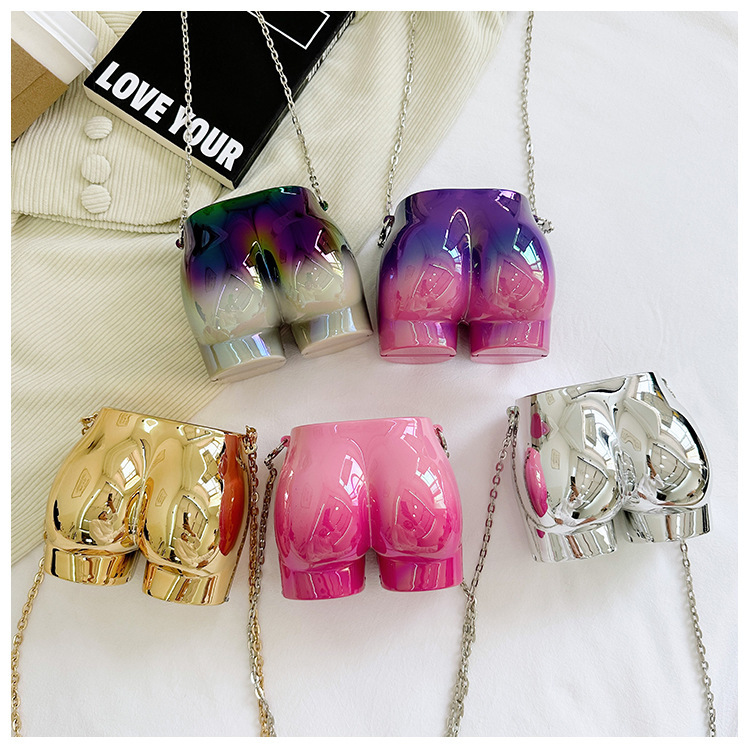 2025 New cross-border women's bag, acrylic bag, single-shoulder crossbody bag, trendy buttocks bag full figure